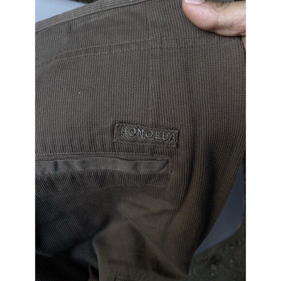 Honolua High-Rise 5 Pocket Bermuda Shorts Women’s Size 36 Flat Front Brown - Picture 14 of 14